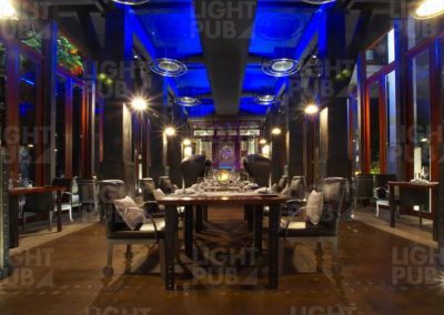 Eclairage architectural LED hôtel restaurant