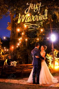 Projection lumineuse mariage Just Married